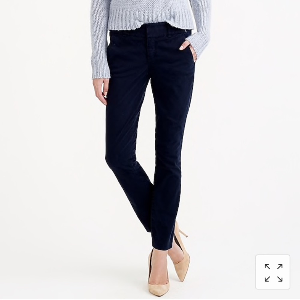 Navy J. Crew Andie Chino (Size 0)